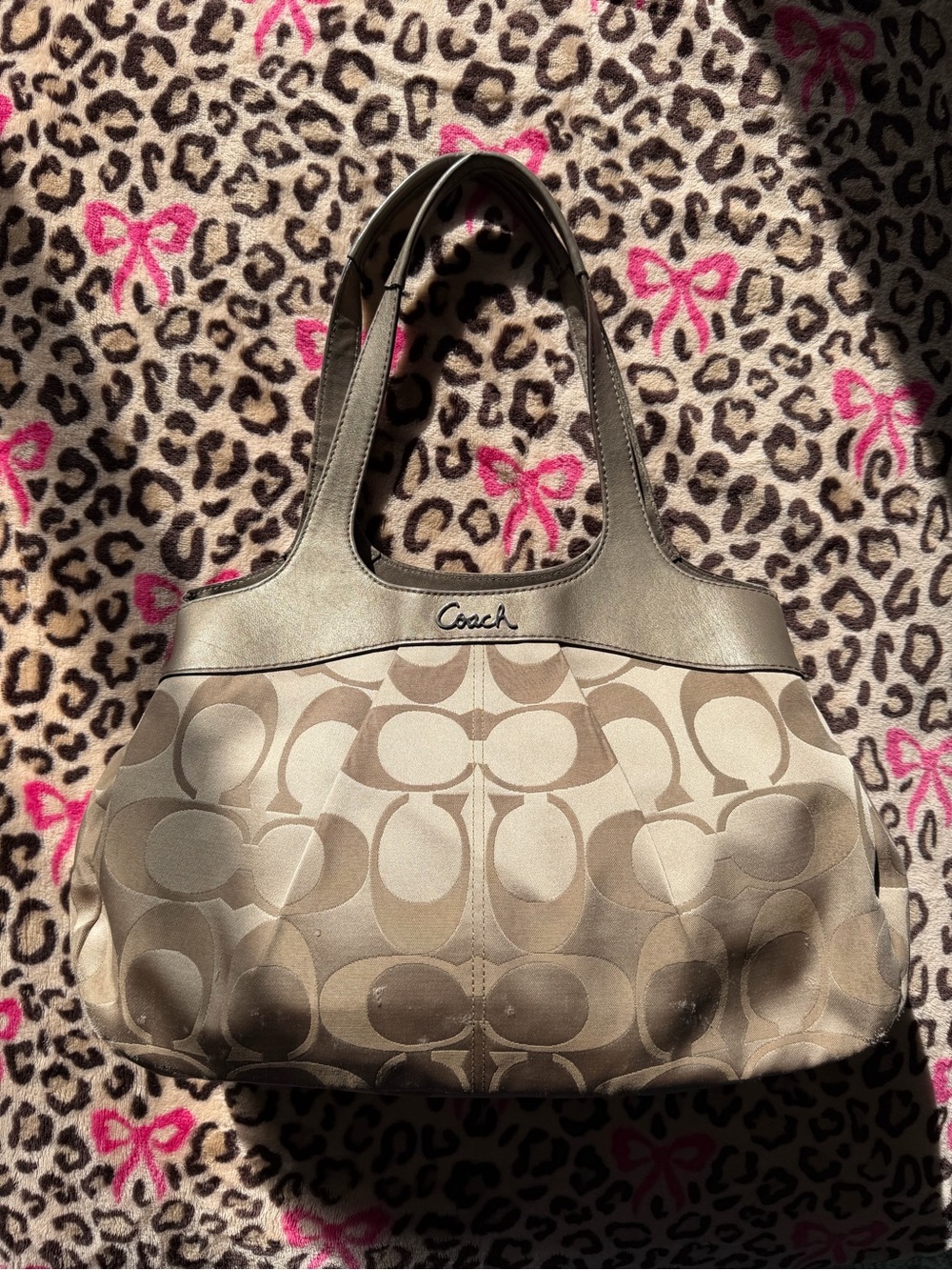 Coach large shoulder bag
